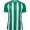 Hummel Match zöld/fehér gyerek csíkos mez