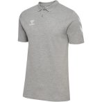 Hummel GO 2.0 Chevron szürke férfi galléros póló
