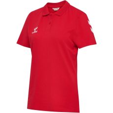 Hummel GO 2.0 Chevron piros női galléros póló