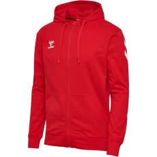 Hummel GO 2.0 Chevron cipzáras piros férfi kapucnis szabadidő felső