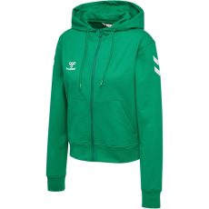 Hummel GO 2.0 Chevron cipzáras zöld női kapucnis szabadidő felső