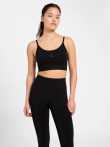 Hummel Flow párnázott fekete női sportmelltartó
