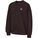  Hummel Junior Jump Boxy pamut barna gyerek pulóver