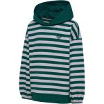   Hummel Junior Connelly Boxy pamut kapucnis zöld gyerek pulóver