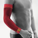 Bauerfeind Sports kompressziós piros karvédő 
