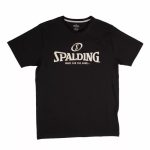 Spalding Essential Logo pamut fekete póló