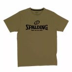 Spalding Essential Logo pamut khaki póló