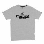 Spalding Essential Logo pamut szürke póló