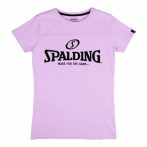 Spalding Essential Logo pamut lila női póló
