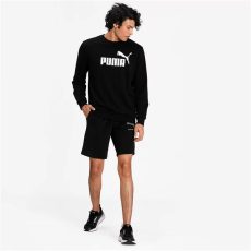 Puma Essentials Big Logo fekete férfi pulóver