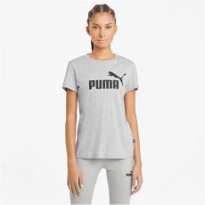 Puma Essentials Logo világosszürke női póló