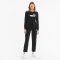Puma Essentials Logo Crew TR fekete női pulóver