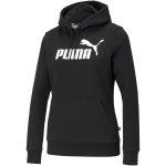 Puma Essentials Logo kapucnis fekete női pulóver