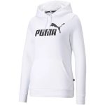 Puma Essentials Logo kapucnis fehér női pulóver