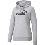  Puma Essentials Logo kapucnis szürke női pulóver