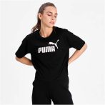 Puma Essentials Cropped Logo fekete női póló