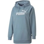  Puma Essentials Logó kapucnis kék női hosszú pulóver