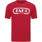 Jako Retro kapucnis piros unisex póló
