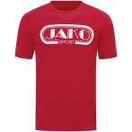 Jako Retro kapucnis piros unisex póló