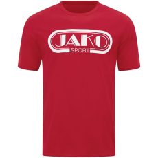 Jako Retro kapucnis piros unisex póló