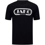 Jako Retro fekete unisex póló