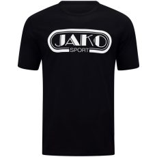 Jako Retro fekete unisex póló