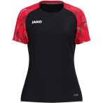 Jako Sonic fekete/piros női póló