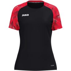 Jako Sonic fekete/piros női póló