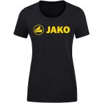 Jako Promo pamut fekete/sárga női póló