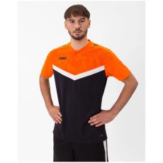 Jako Iconic fekete/narancssárga unisex póló