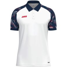 Jako Sonic fehér/fekete férfi galléros póló