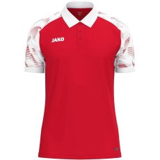 Jako Sonic piros/fehér férfi galléros póló