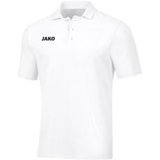 Jako Base pamut fehér galléros póló Jako Base pamut fehér galléros póló