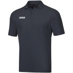 Jako Base pamut antracit galléros póló Jako Base pamut antracit galléros póló