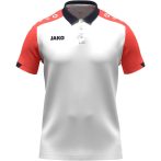 Jako Dynamic fehér galléros póló