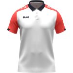 Jako Dynamic fehér gyerek galléros póló