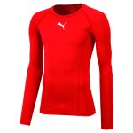 Puma Liga piros hosszú ujjú férfi aláöltöző póló