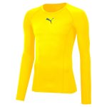 Puma Liga sárga hosszú ujjú férfi aláöltöző póló