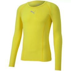 Puma Liga fluor sárga hosszú ujjú férfi aláöltöző póló