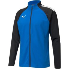 Puma teamLIGA cipzáros kék férfi tréning felső