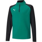 Puma teamLIGA 1/4 cipzáras zöld gyerek szabadidő felső