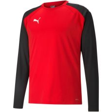 Puma teamLIGA piros férfi pulóver