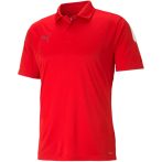 Puma teamLIGA piros férfi galléros póló