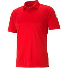 Puma teamLIGA piros férfi galléros póló