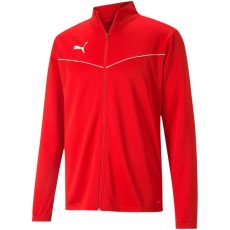 Puma teamRise cipzáros piros férfi melegítő felső