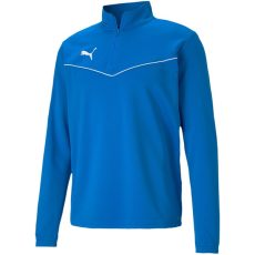 Puma teamRise kék férfi 1/4 cipzáras felső