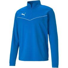 Puma teamRise kék férfi 1/4 cipzáras felső