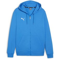 Puma teamGOAL Casuals pamut kapucnis kék férfi cipzáras szabadidő felső