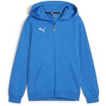   Puma teamGOAL Casuals pamut kapucnis kék fiú cipzáras szabadidő felső