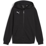   Puma teamGOAL Casuals pamut kapucnis fekete fiú cipzáras szabadidő felső